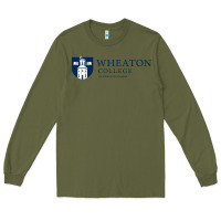 Army Green Wheaton College Long Sleeve Tee - linhVisuals