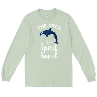 Matcha orca spirit animal killer whale ocean sea marine funny water raglan ba Long Sleeve Tee - linhVisuals