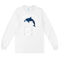 White orca spirit animal killer whale ocean sea marine funny water raglan ba Long Sleeve Tee - linhVisuals