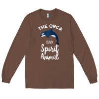 Chestnut orca spirit animal killer whale ocean sea marine funny water raglan ba Long Sleeve Tee - linhVisuals
