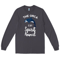 Smoke orca spirit animal killer whale ocean sea marine funny water raglan ba Long Sleeve Tee - linhVisuals