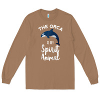 Toasted Coconut orca spirit animal killer whale ocean sea marine funny water raglan ba Long Sleeve Tee - linhVisuals
