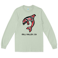 Matcha mill valley, california native american orca killer whale raglan baseb Long Sleeve Tee - linhVisuals