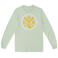 Matcha retro oakland baseball emblem vintage oak premium Long Sleeve Tee - linhVisuals