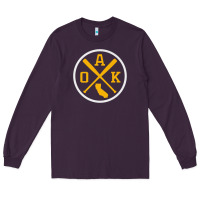Plum retro oakland baseball emblem vintage oak premium Long Sleeve Tee - linhVisuals