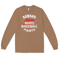 Toasted Coconut moms against white baseball pants sport lover mothers day Long Sleeve Tee - linhVisuals
