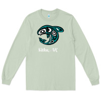 Matcha sitka alaska native american tribal orca killer whale raglan baseball Long Sleeve Tee - linhVisuals