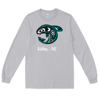 Moon Dust sitka alaska native american tribal orca killer whale raglan baseball Long Sleeve Tee - linhVisuals