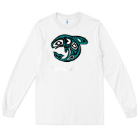 White sitka alaska native american tribal orca killer whale raglan baseball Long Sleeve Tee - linhVisuals