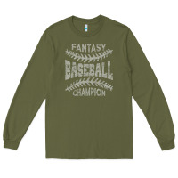 Fantasy Baseball Champion Distressed Long Sleeve Tee | Teevron