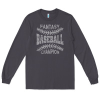 Smoke fantasy baseball champion distressed Long Sleeve Tee - linhVisuals