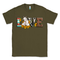 Army Green love goats serape cowhide leopard goat family Classic Tee - Artiststas