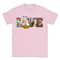 Bubblegum Pink love goats serape cowhide leopard goat family Classic Tee - Artiststas