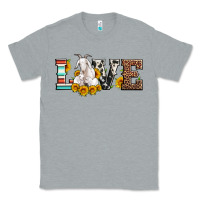 Heather Grey love goats serape cowhide leopard goat family Classic Tee - Artiststas