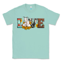 Seafoam love goats serape cowhide leopard goat family Classic Tee - Artiststas