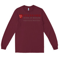 Burgundy stanford school of medicine Long Sleeve Tee - linhVisuals