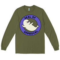 Army Green seal of approval baby art Long Sleeve Tee - linhVisuals