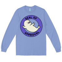 Colony Blue seal of approval baby art Long Sleeve Tee - linhVisuals