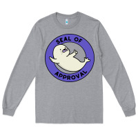 Heather Grey seal of approval baby art Long Sleeve Tee - linhVisuals