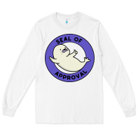 White seal of approval baby art Long Sleeve Tee - linhVisuals