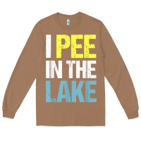 Toasted Coconut i pee in the lake funny summer vacation t shirt Long Sleeve Tee - linhVisuals