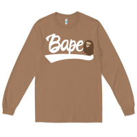 Toasted Coconut bape text Long Sleeve Tee - linhVisuals