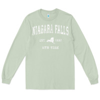 Matcha niagara falls new york ny vintage athletic sports design t shirt Long Sleeve Tee - linhVisuals