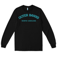 Black north carolina outer banks obx nc beach gift long sleeve t shirt Long Sleeve Tee - linhVisuals