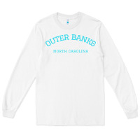 White north carolina outer banks obx nc beach gift long sleeve t shirt Long Sleeve Tee - linhVisuals