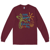 Burgundy now where's my cabana boy, beach palm tree coconut t shirt Long Sleeve Tee - linhVisuals