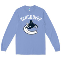 Colony Blue canucks white Long Sleeve Tee - linhVisuals