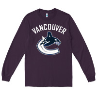 Plum canucks white Long Sleeve Tee - linhVisuals