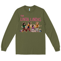 Army Green growing up   the linda lindas Long Sleeve Tee - linhVisuals