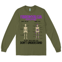 Army Green fibromyalgia awareness do not judge what you dont understand Long Sleeve Tee - linhVisuals