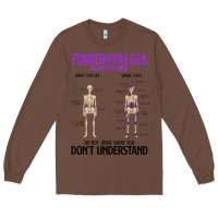 Chestnut fibromyalgia awareness do not judge what you dont understand Long Sleeve Tee - linhVisuals