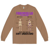 Toasted Coconut fibromyalgia awareness do not judge what you dont understand Long Sleeve Tee - linhVisuals