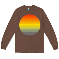 Chestnut retro sunset Long Sleeve Tee - linhVisuals