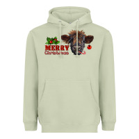 Matcha Merry Christmas Calf Heavyweight Hoodie - RanaPortraitStore