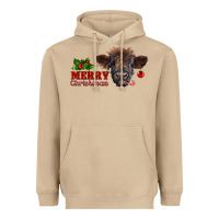 Mushroom Merry Christmas Calf Heavyweight Hoodie - RanaPortraitStore
