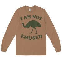 Toasted Coconut funny not emu sed emu   not amused ostrich bird Long Sleeve Tee - linhVisuals