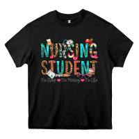 Black nursing student no sleep no money no life Heavy Core Tee - OliviaCreatesArt