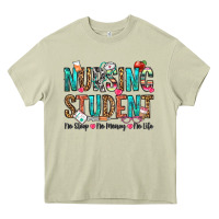 Mossy nursing student no sleep no money no life Heavy Core Tee - OliviaCreatesArt