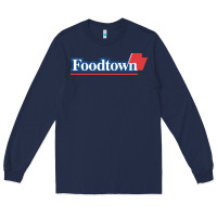 Navy foodtown Long Sleeve Tee - linhVisuals