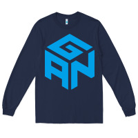 Navy gancube Long Sleeve Tee - linhVisuals