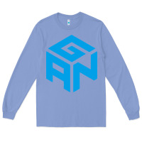 Colony Blue gancube Long Sleeve Tee - linhVisuals