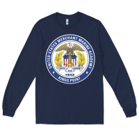 Navy United States Merchant Marine Academy Long Sleeve Tee - linhVisuals