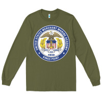 Army Green United States Merchant Marine Academy Long Sleeve Tee - linhVisuals