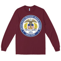 Burgundy United States Merchant Marine Academy Long Sleeve Tee - linhVisuals