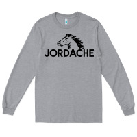 Heather Grey jordache Long Sleeve Tee - linhVisuals