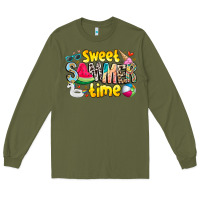 Army Green summer time Long Sleeve Tee - CowhideDigitalArt